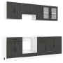 Mueble de cocina Kalmar negra 8 piezas madera contrachapada von , Küchenschränke - Ref: Foro24-3314832, Preis: 534,54 €, Raba...