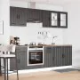 Mueble de cocina Kalmar negra 8 piezas madera contrachapada von , Küchenschränke - Ref: Foro24-3314832, Preis: 534,54 €, Raba...