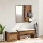 Juego de muebles de recibidor madera ingeniería madera antigua by , Benches for halls and storage - Ref: Foro24-3329171, Pric...