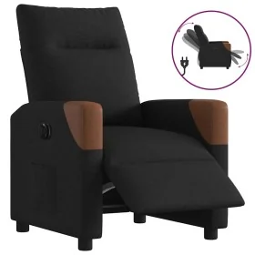 Sillón reclinable eléctrico de tela negro by , Armchairs - Ref: Foro24-3323992, Price: 239,79 €, Discount: %
