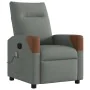Sillón reclinable de masaje eléctrico tela gris oscuro by , Armchairs - Ref: Foro24-3323999, Price: 257,15 €, Discount: %