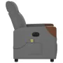 Sillón reclinable de masaje eléctrico tela gris oscuro by , Armchairs - Ref: Foro24-3323999, Price: 257,15 €, Discount: %