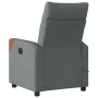 Sillón reclinable de masaje eléctrico tela gris oscuro by , Armchairs - Ref: Foro24-3323999, Price: 257,15 €, Discount: %