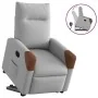 Sillón reclinable elevable de tela gris nube de , Sillones - Ref: Foro24-3324005, Precio: 271,97 €, Descuento: %