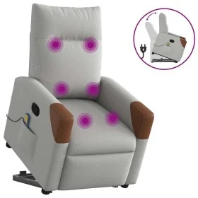 Sillón de masaje reclinable de pie de tela gris nube von , Sessel - Ref: Foro24-3324013, Preis: 287,74 €, Rabatt: %