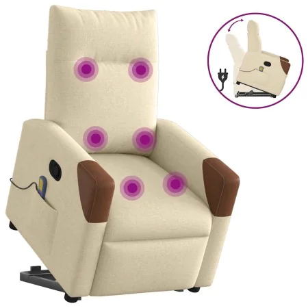 Silla de masaje reclinable de pie de tela color crema von , Sessel - Ref: Foro24-3324018, Preis: 275,14 €, Rabatt: %
