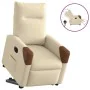 Sillón eléctrico reclinable elevable de tela color crema by , Armchairs - Ref: Foro24-3324026, Price: 323,93 €, Discount: %