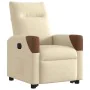 Sillón eléctrico reclinable elevable de tela color crema by , Armchairs - Ref: Foro24-3324026, Price: 323,93 €, Discount: %