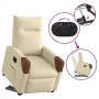 Sillón eléctrico reclinable elevable de tela color crema by , Armchairs - Ref: Foro24-3324026, Price: 323,93 €, Discount: %