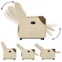 Sillón eléctrico reclinable elevable de tela color crema by , Armchairs - Ref: Foro24-3324026, Price: 323,93 €, Discount: %