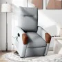 Sillón de masaje eléctrico reclinable elevable tela gris claro by , Armchairs - Ref: Foro24-3324030, Price: 339,78 €, Discoun...