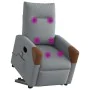 Sillón de masaje eléctrico reclinable elevable tela gris claro by , Armchairs - Ref: Foro24-3324030, Price: 339,78 €, Discoun...