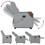 Sillón de masaje eléctrico reclinable elevable tela gris claro by , Armchairs - Ref: Foro24-3324030, Price: 339,78 €, Discoun...