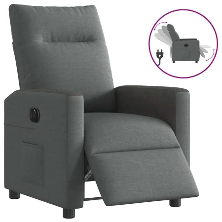 Sillón reclinable eléctrico de tela gris oscuro de , Sillones - Ref: Foro24-3324039, Precio: 241,47 €, Descuento: %