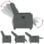 Sillón reclinable eléctrico de tela gris oscuro de , Sillones - Ref: Foro24-3324039, Precio: 241,47 €, Descuento: %