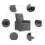 Sillón reclinable eléctrico de tela gris oscuro de , Sillones - Ref: Foro24-3324039, Precio: 241,47 €, Descuento: %