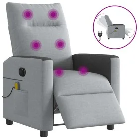 Sillón reclinable de masaje eléctrico tela gris claro von , Sessel - Ref: Foro24-3324045, Preis: 256,96 €, Rabatt: %