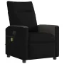 Sillón reclinable de masaje eléctrico tela negro by , Armchairs - Ref: Foro24-3324047, Price: 256,42 €, Discount: %
