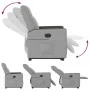 Sillón reclinable elevable de tela gris nube by , Armchairs - Ref: Foro24-3324051, Price: 274,84 €, Discount: %