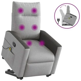 Sillón de masaje reclinable de pie de tela gris nube de , Sillones - Ref: Foro24-3324058, Precio: 291,89 €, Descuento: %