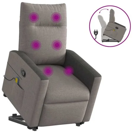 Sillón reclinable de masaje elevable tela gris taupé von , Sessel - Ref: Foro24-3324064, Preis: 303,58 €, Rabatt: %
