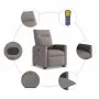 Sillón reclinable de masaje elevable tela gris taupé von , Sessel - Ref: Foro24-3324064, Preis: 303,58 €, Rabatt: %