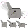 Sillón de masaje eléctrico reclinable elevable tela gris nube by , Armchairs - Ref: Foro24-3324072, Price: 342,14 €, Discount: %