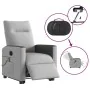 Sillón de masaje eléctrico reclinable elevable tela gris nube by , Armchairs - Ref: Foro24-3324072, Price: 342,14 €, Discount: %