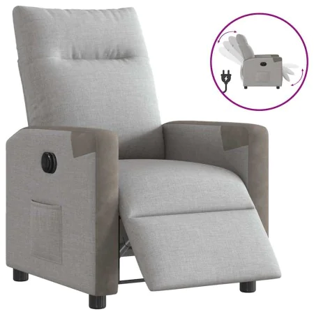 Sillón reclinable eléctrico de tela gris nube de , Sillones - Ref: Foro24-3324079, Precio: 235,99 €, Descuento: %
