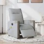 Sillón reclinable de masaje eléctrico tela gris claro by , Armchairs - Ref: Foro24-3324085, Price: 254,63 €, Discount: %