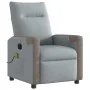 Sillón reclinable de masaje eléctrico tela gris claro by , Armchairs - Ref: Foro24-3324085, Price: 254,63 €, Discount: %