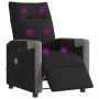 Sillón reclinable de masaje eléctrico tela negro by , Armchairs - Ref: Foro24-3324087, Price: 250,20 €, Discount: %