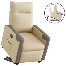 Sillón reclinable elevable de tela color crema von , Sessel - Ref: Foro24-3324093, Preis: 273,65 €, Rabatt: %