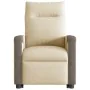 Silla de masaje reclinable de pie de tela color crema by , Armchairs - Ref: Foro24-3324098, Price: 287,48 €, Discount: %