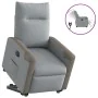Sillón eléctrico reclinable elevable de tela gris claro de , Sillones - Ref: Foro24-3324100, Precio: 326,28 €, Descuento: %
