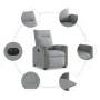 Sillón eléctrico reclinable elevable de tela gris claro de , Sillones - Ref: Foro24-3324100, Precio: 326,28 €, Descuento: %