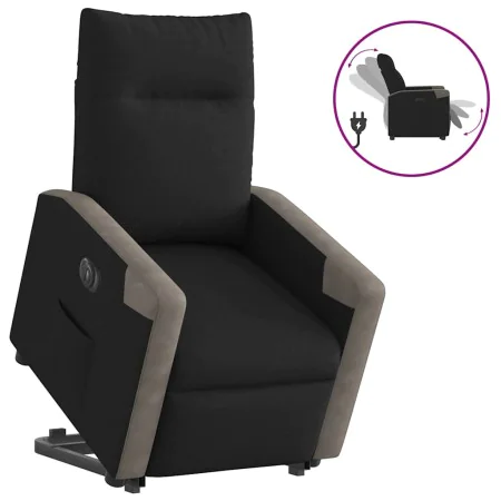 Sillón eléctrico reclinable elevable de tela negro by , Armchairs - Ref: Foro24-3324102, Price: 323,94 €, Discount: %