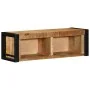 Mueble de TV madera maciza de mango rugosa 80x30x25 cm von , CD- und DVD-Speicher - Ref: Foro24-4015933, Preis: 110,57 €, Rab...