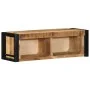 Mueble de TV madera maciza de mango rugosa 80x30x25 cm von , CD- und DVD-Speicher - Ref: Foro24-4015933, Preis: 110,57 €, Rab...