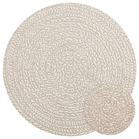 Alfombra ZIZUR aspecto yute interior/exterior crema Ø 90 cm von , Teppiche - Ref: Foro24-4010384, Preis: 42,00 €, Rabatt: %