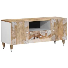 Mueble de TV madera maciza de mango 105x33,5x46 cm de , Almacenamiento para CD y DVD - Ref: Foro24-4018678, Precio: 103,54 €,...