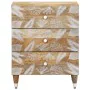 Mesita de noche madera maciza de mango 50x33x60 cm by , Nightstands - Ref: Foro24-4018673, Price: 104,25 €, Discount: %