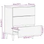 Mesita de noche madera maciza de mango 50x33x60 cm by , Nightstands - Ref: Foro24-4018673, Price: 104,25 €, Discount: %