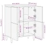 Aparador de madera maciza de mango 60x33,5x75 cm von , CD- und DVD-Speicher - Ref: Foro24-4018690, Preis: 120,03 €, Rabatt: %