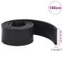 Borde de goma para quitanieves negro 180x10x1 cm de , Quitanieves - Ref: Foro24-4103521, Precio: 23,14 €, Descuento: %
