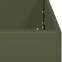 Jardinera de acero laminado en frío verde oliva 40x40x40 cm von , Töpfe und Pflanzgefäße - Ref: Foro24-860664, Preis: 50,82 €...