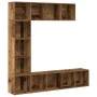 Estantería para libros 3 uds madera vieja madera de ingeniería de , Librerías y estanterías - Ref: Foro24-3328549, Precio: 16...