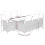 Set comedor para jardín 9 pzas y cojines ratán sintético marrón von , Gartensets - Ref: Foro24-3276777, Preis: 1,00 €, Rabatt: %