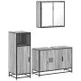 Set de muebles de baño 3 pzas madera contrachapada gris sonoma von , Badezimmermöbel - Ref: Foro24-3300953, Preis: 238,22 €, ...