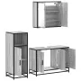 Set de muebles de baño 3 pzas madera contrachapada gris sonoma von , Badezimmermöbel - Ref: Foro24-3300953, Preis: 238,22 €, ...